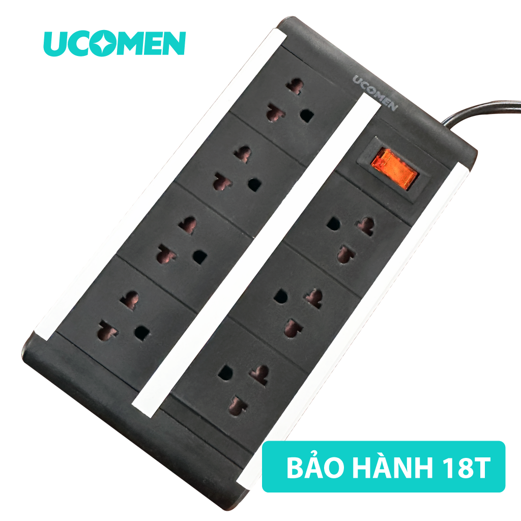 Safety socket with 7 holes PMS-VNC-07KSG | Thegioicongnghe