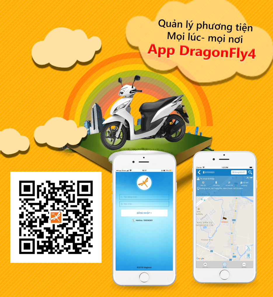 Chống trộm xe máy bằng GPS 4G J612