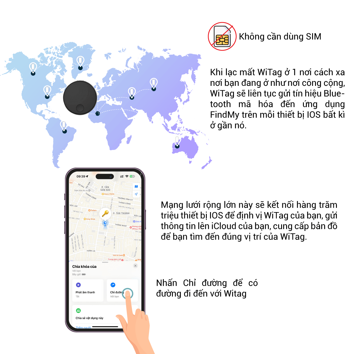 Thiết bị chống thất lạc thông minh Witag