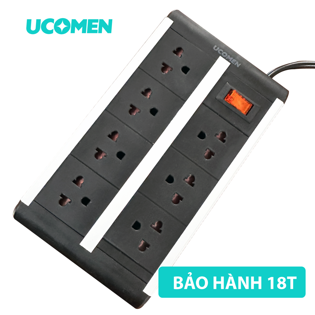 PMS-VNC-07KSG - High-quality safe power socket with 7 sockets