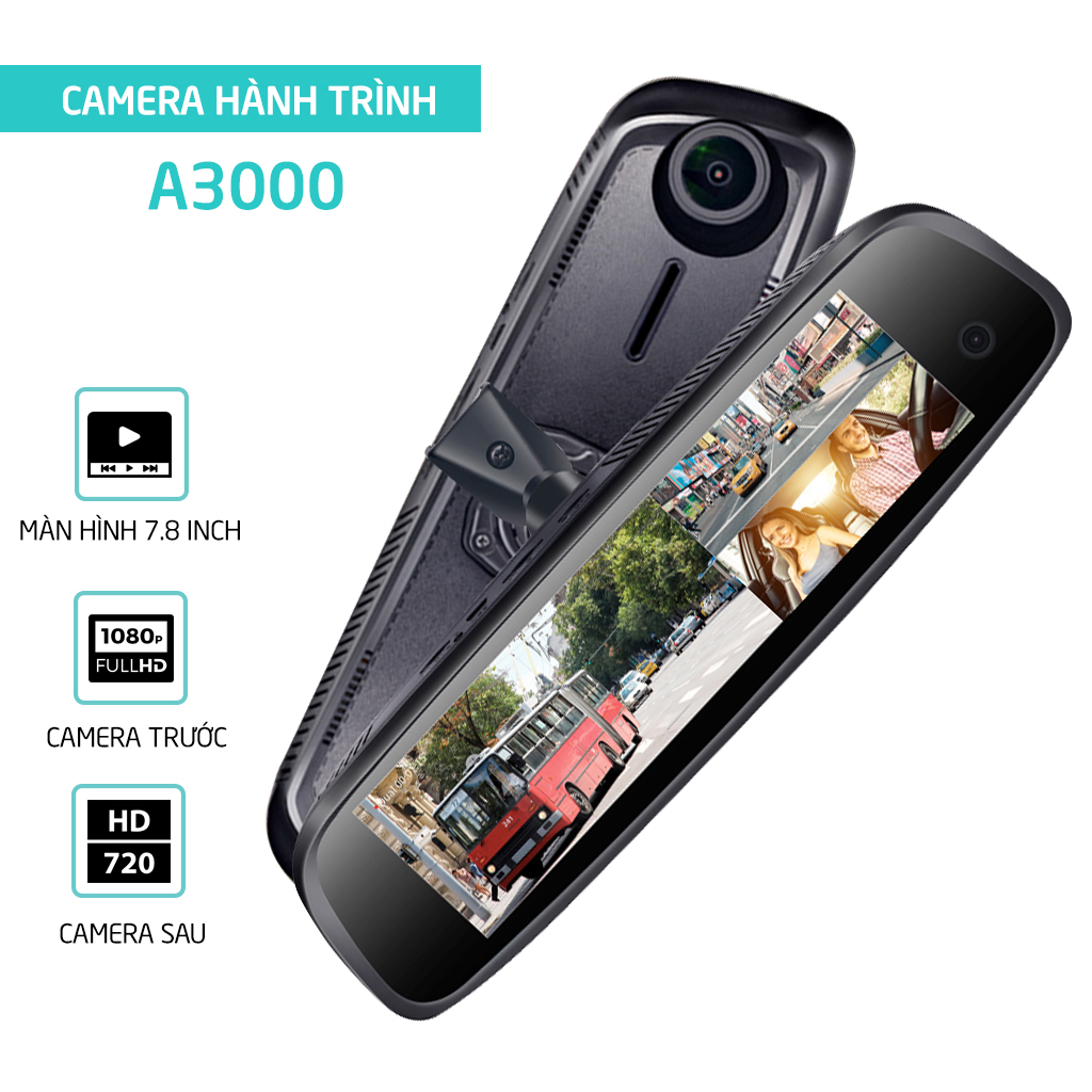 Camera hành trình ô tô A3000 full HD đa tính năng