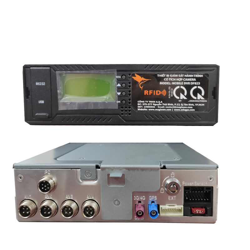 Thiết bị giám sát hành trình tích hợp đầu ghi camera DF823