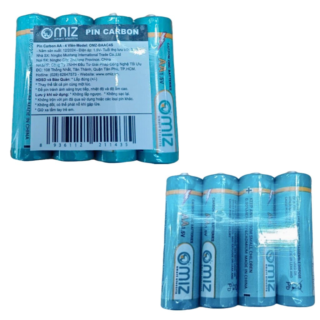 Pin Carbon AA - 4V OMZ-BAAC4S (15vỉ/hộp)