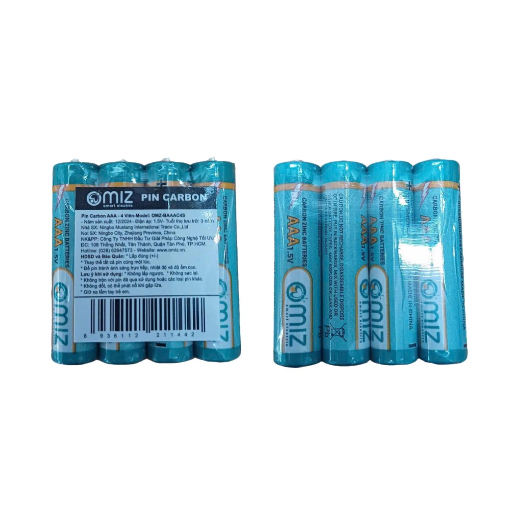 Pin Carbon AAA - 4V OMZ-BAAAC4S (15vỉ/hộp)